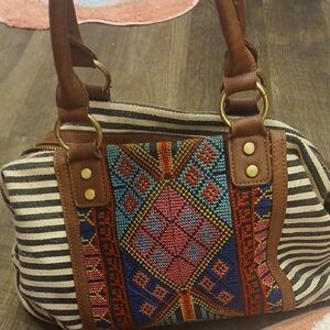Multicolor Patterned Women's Bag